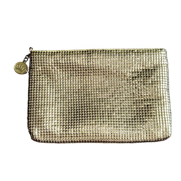 La Regale gold mesh evening purse clutch vintage handbag - Picture 1 of 10